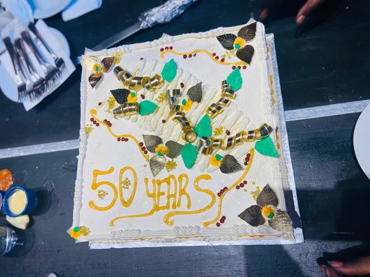 Gâteau des 50 ans de mariage